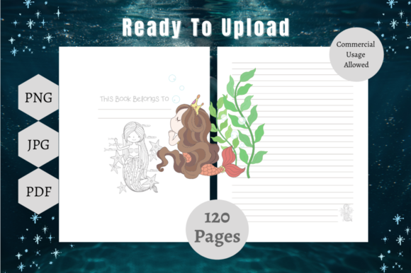 Discover the Versatility of the Mermaid Lined Journal KDP Interior