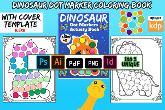 Engage Your Child's Imagination with Dinosaur Coloring Book Dot Markers