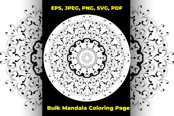 Explore the Beauty of Bulk Floral Mandala Coloring Pages