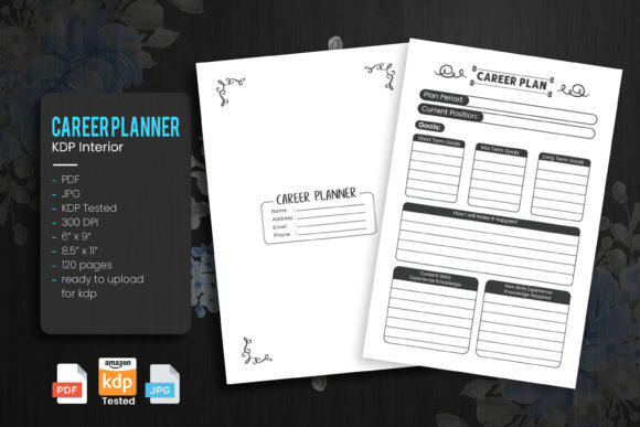 High-Quality Career Planner Notebook for KDP