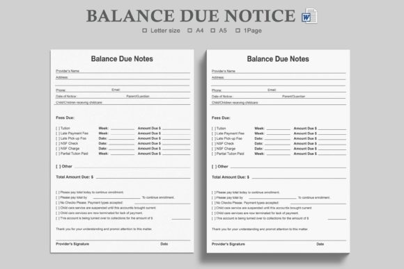 Managing Daycare Balance Due and Late Tuition Payments
