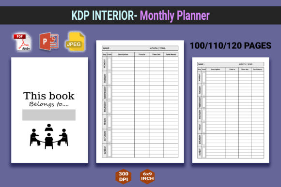 Monthly Planner – KDP INTERIOR: A Comprehensive Tool for Organized Planning