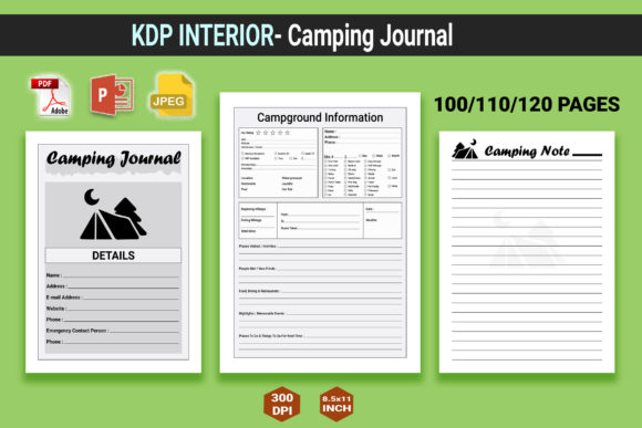 Strategic Use of the Camping Journal – KDP INTERIOR for Enhanced Planning and Creativity