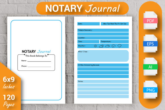 Streamline Your Notary Work with the KDP Interior - Notary Journal