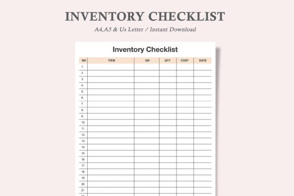 Streamlining Your Stock: The Power of Inventory Checklist and Tracker