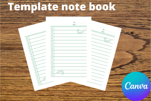 Template Note Book: Easy and Ready to Use
