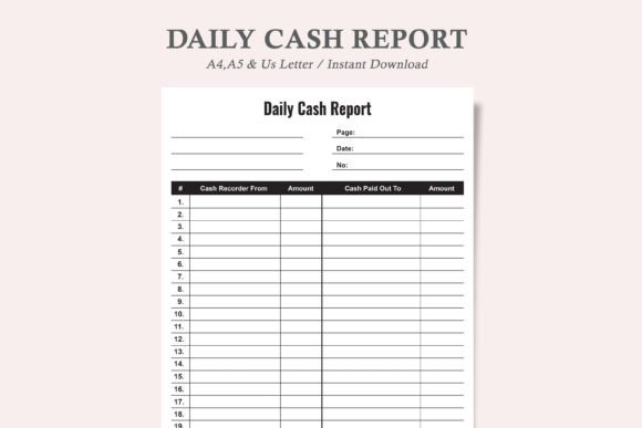 Understanding and Utilizing a Daily Cash Report for Business Cash Flow Management