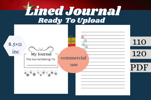 Unlocking Creativity and Productivity with Lined Journal for KDP Interior Vol 6